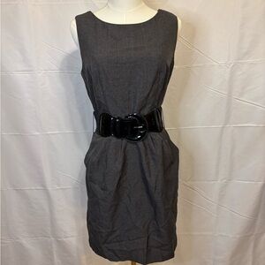 Y2K Speechless Gray Chambray‎ Belted Mini Dress Size 7